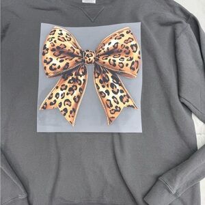 Comfort Colors Dark Gray Crew can be pressed with any design shown